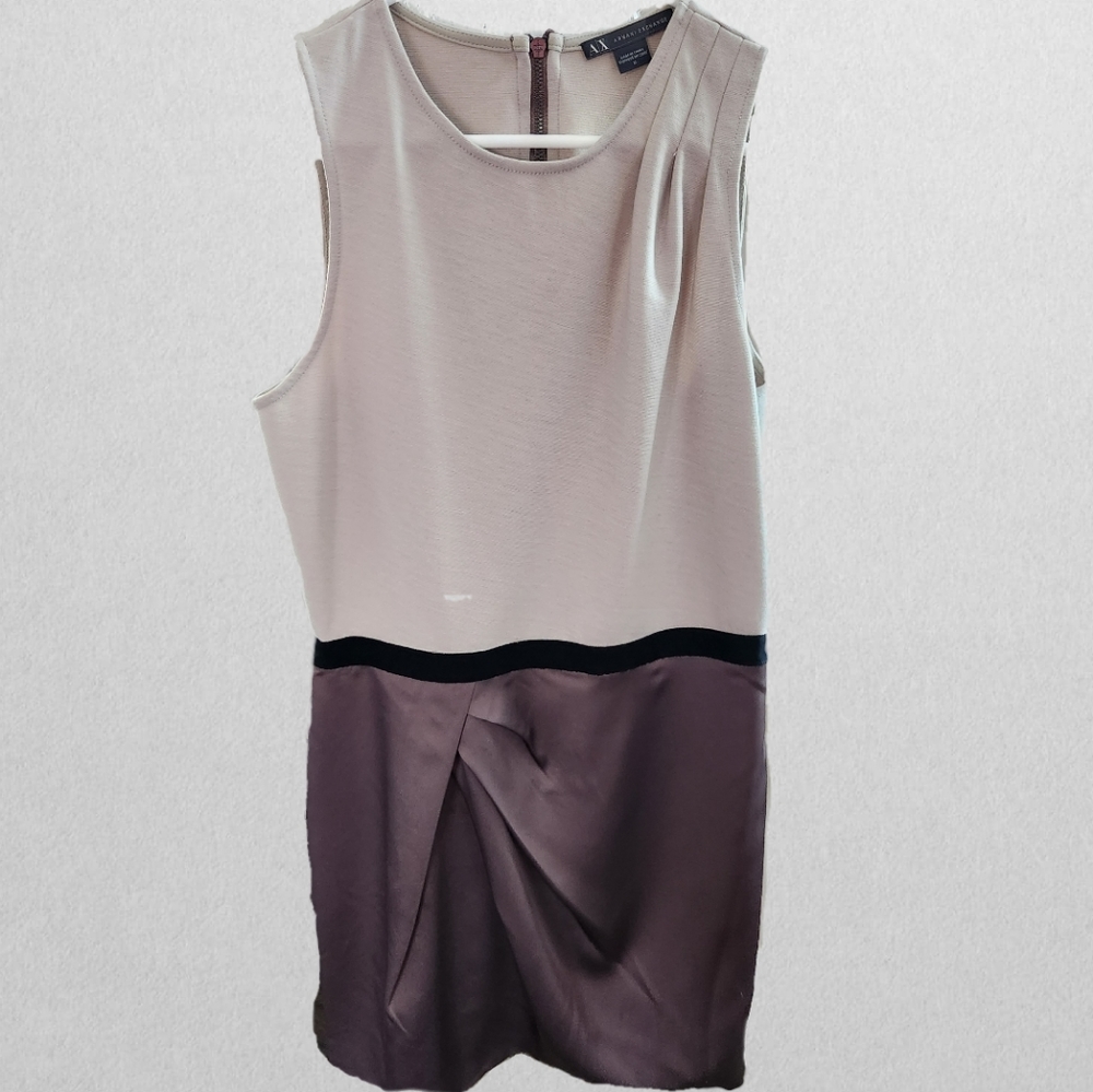 A/X Armani Exchange cream bronze dress